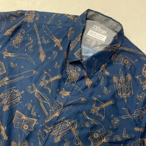 Critical Role Mighty Nein Weapons DND Button Up Short Sleeve Shirt Mens 2XL